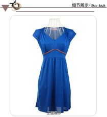 春夏風尚 韓版修身短袖連衣裙，演繹精品專柜下的時尚高貴